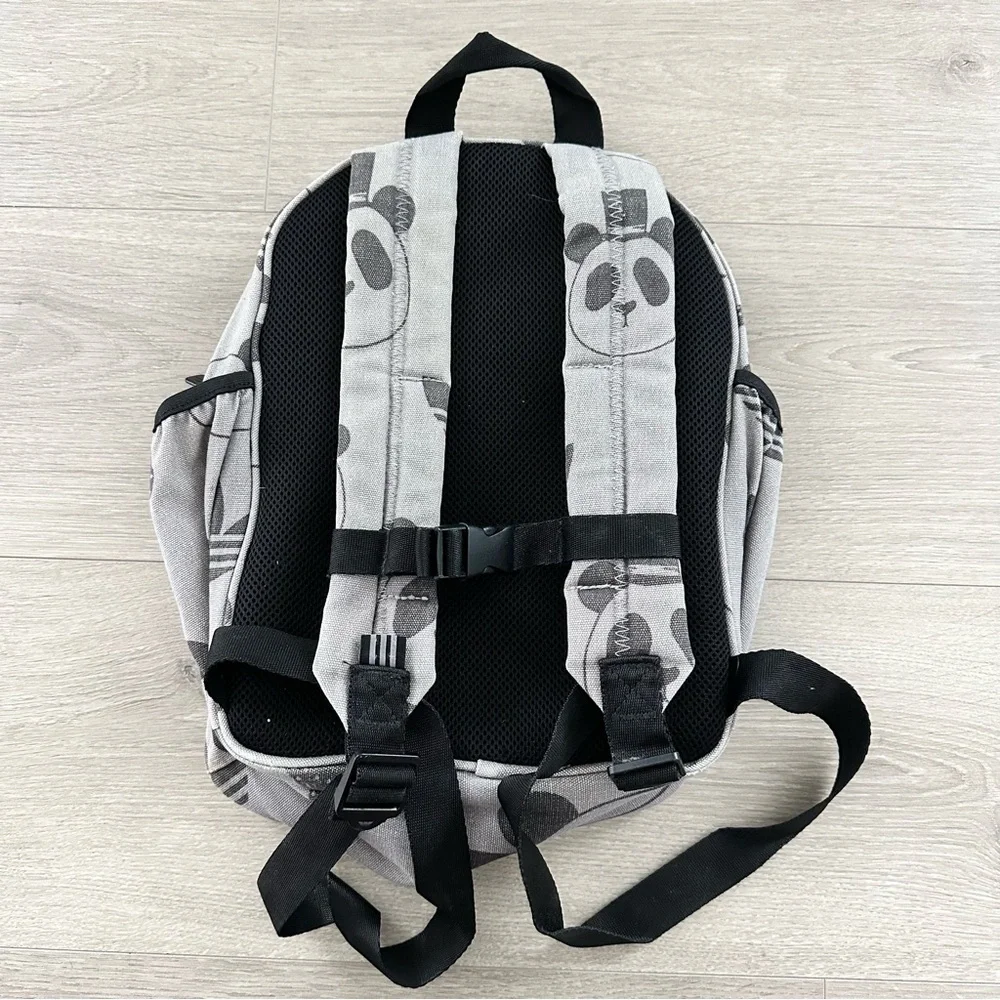 Mini Rodini x Adidas Grey Panda Print Kids Backpack